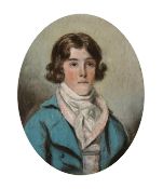 Circle of Hugh Douglas Hamilton (1740-1808) British, Portrait of a young gentleman, pastel on