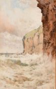 Arthur Suker (1857-1902) British. A Coastal Landscape, Watercolour, Signed with Monogram, 9.5