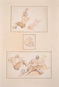 Frederick Taylor (1802-1889) British, a collection of sketch studies of form and portraiture,