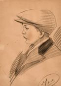 Attributed to Sir Max Beerbohm, N.E.A.C., N.P.S. (1872-1956) British, Portrait of a young boy,