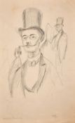 After Toulouse-Lautrec (1864-1901) French, a drawing of 'Marcelle Lender', pencil, 9 x 6.5