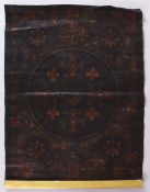 A ROLLED TIBETAN THANKA PAINTING / HANGING, 56cm high x 42cm