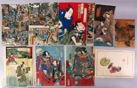 A COLLECTION OF 31 JAPANESE MEIJI PERIOD WOODBLOCK PRINTS BY KUNISADA & HIROSHIGE & OTHERS - Each of