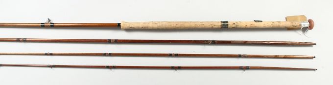 A FOUR PIECE FLY ROD, with C. PLAYER & CO. cloth case.