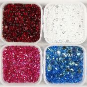 FOUR SMALL BOXES OF SPINELS