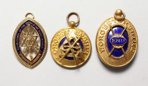 THREE MASONIC GONGS