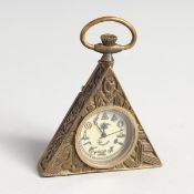 A MASONIC TRIANGULAR PENDANT WATCH