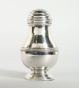 A SMALL GEORGE III SILVER PEPPERETTE,3.5 inches high, London 1937