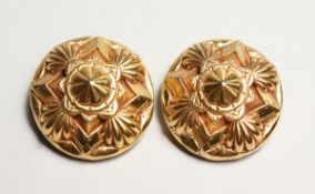 A PAIR OF KALINGER EAR CLIPS.