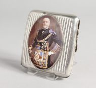 AN ENGINE TURNED SILVER MASONIC CIGARETTE CASE Birmingham 1918