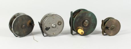 A HARDY BROS. LTD. FOUR PIECE SPLIT CANE SALMON ROD, with Hardy Bros. reels (4)