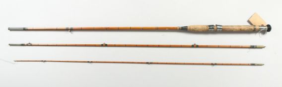 C. PLAYFAIR & CO. A FOUR PIECE SALMON ROD with original cloth case.