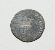 AN ELIZABETH 1ST SILVER SHILLING, flat top shield, 1559 - 1560
