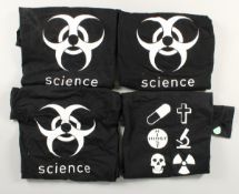 FOUR DAMIEN HIRST T-SHIRTS from The Science Workshop.