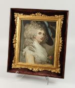 AFTER GAINSBOROUGH Portrait, in a good gilt frame. 16ins x 13ins.