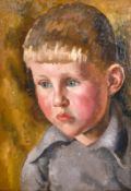 Alfred Neville Lewis (1895-1972) South African, A head and shoulders portrait of a child, oil on