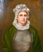 19th century British school, A bust length portrait of a lady, oil on canvas, 30