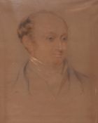 19th century English school, A pastel portrait of a gentleman, 20