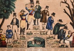 'STAGES OF MANS LIFE FROM THE CRADLE TO THE GRAVE', print, 9