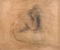 Francisco Zuniga (1912-1998) Costa Rico/Mexico, A charcoal study of a female figure, provenance: