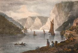 A group of coastal topographical prints including 'Lymington Roads', prints, variously inscribed,