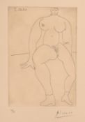 Picasso, An etching of a female nude figure from the 347 series (4th August 1968), numbered '