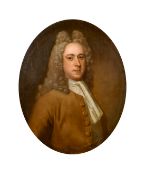 18th century English school, A bust-length portrait of a gentleman, oil on canvas, 30