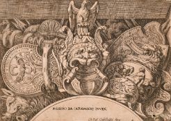 After Polidoro da Caravaggio, A collection of seven 17th century possibly later engravings, 4.75