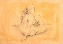 Francisco Zuniga (1912-1998) Costa Rico/Mexico, A charcoal study of a female figure, provenance:
