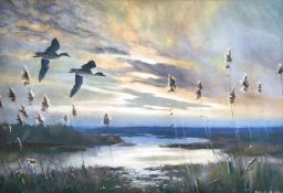 A set of four prints after Peter Scott, each 6.5