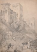 After David Roberts R.A. (1796-1884) British, The Tower of Comares, La Alhambra, Granada, (after