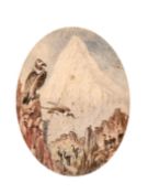 Circle of Alexander Von Humboldt, A set of four watercolours of South American scenes including a