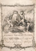 'GEORGE FREDERIC HANDEL', A print celebrating his life, print, 14