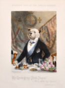 After Walter James Allen, Two prints of McQueen's dogs at the Jubilee banquet, each 16