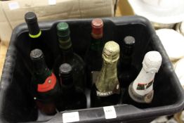 A box of dodgy sherry etc.