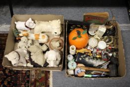 China dogs and other items.