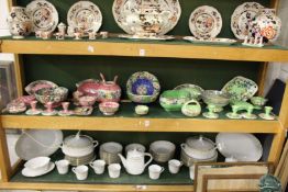A large collection of Maling lustre decorated china.