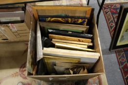 Khaled Al-Rahal Figures Driving Horned Cattle oil on plaster (some losses) together with a