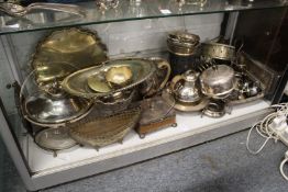 A quantity of plated wares.