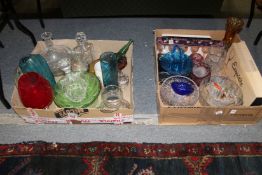 A quantity of decorative and household glassware.