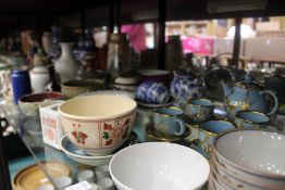 A good collection or oriental porcelain.