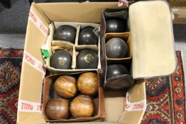 Various bowling woods.