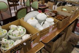 A good collection of part services by Villeroy & Boch, Derby, Rosenthal etc etc.