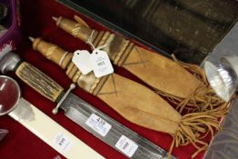 Two African knives.