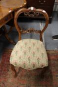 A Victorian dining chair.