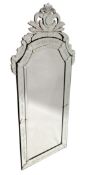 A good large Venetian etched glass mirror.