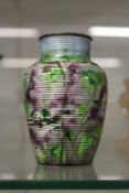A small enamelled vase (AF).