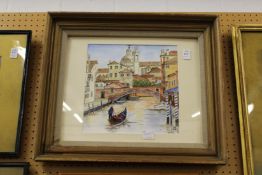 A Venetian scene watercolour.