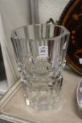A good large Baccarat cut glass vase.