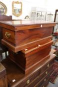 Two mahogany storage chests.